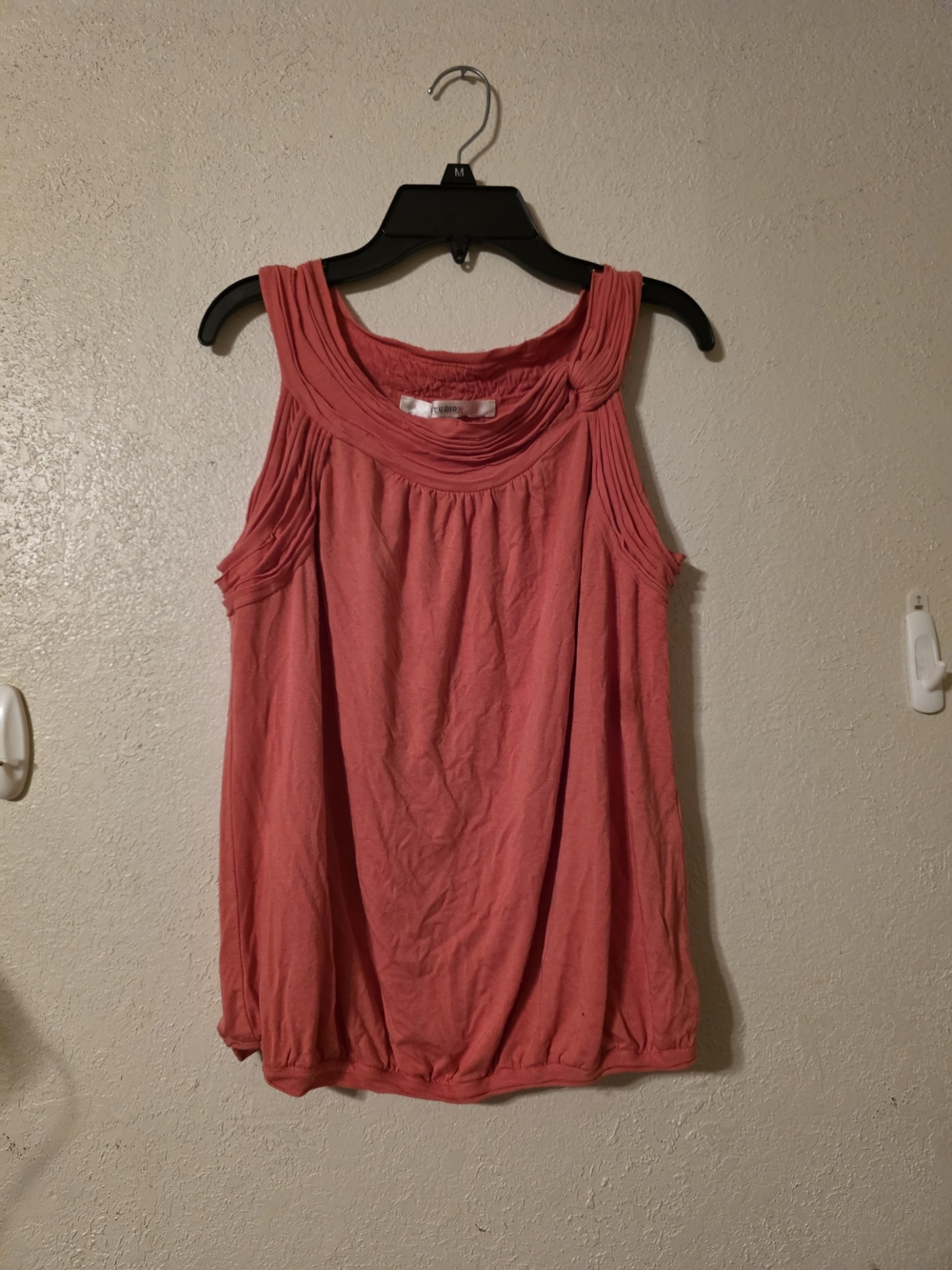 Studio M Coral Tank with Draped Neckline